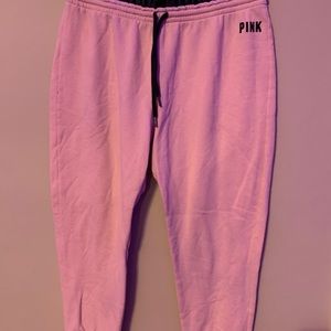 Pink sweat pants